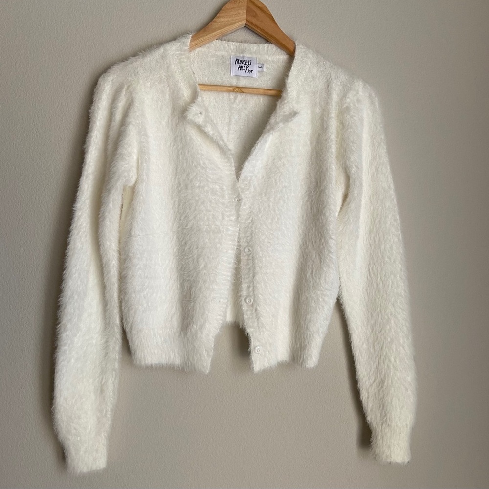 Princess Polly Cream White Phoebe Sweater M/L